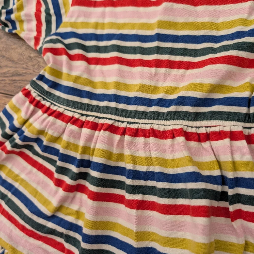 $‎ Hanna Andersson Multicolor Striped Twirl  Dress